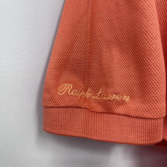 Ralph Lauren Purple Label Men's Coral Pink Polo Shirt Embroidered Pony Pique XL - Picture 3 of 11